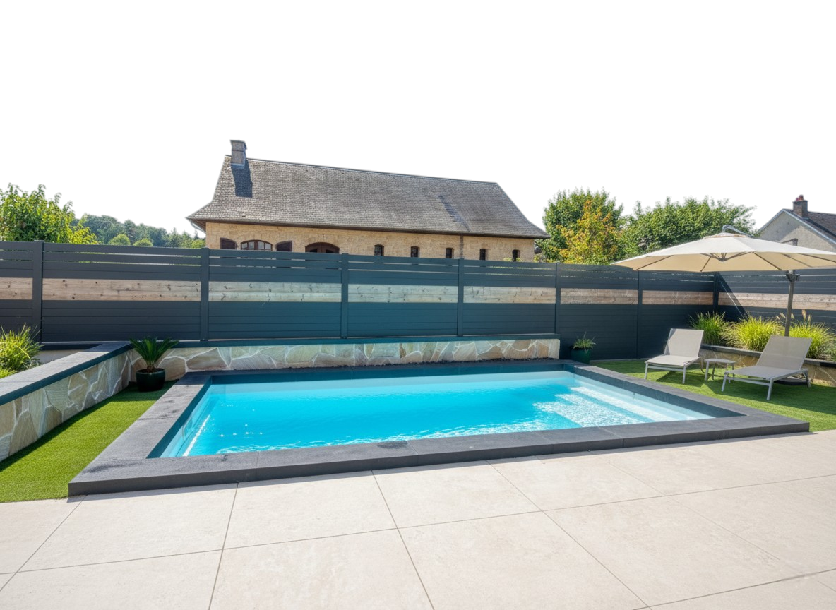 ARRIOUS : piscine coque polyester avec volet immergé, conçue pour maximiser le plaisir de la baignade.