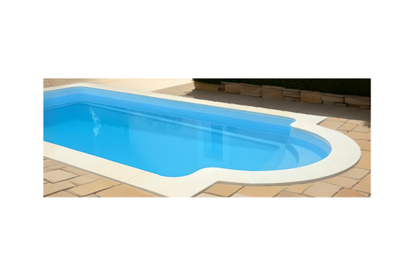 Piscine Coque Polyester Sainte-Hélène : Confort et harmonie grâce à un fond progressif élégant. - MCR Piscines et Spas - Vestric et Candiac