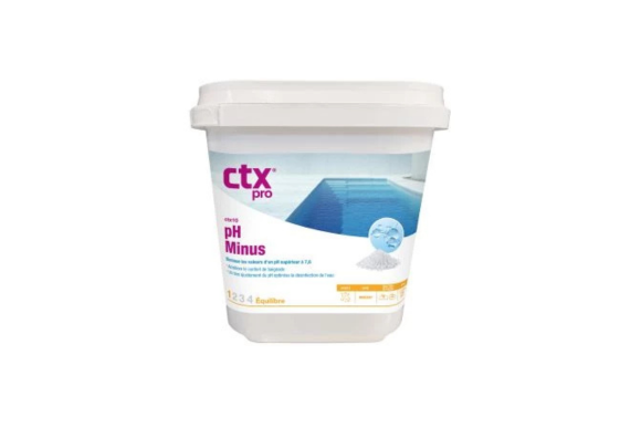 CTX PH MINUS Granulés 5 kg : Régulez efficacement le pH de votre piscine pour une eau claire et équilibrée. - MCR Piscines et Spas - Nîmes