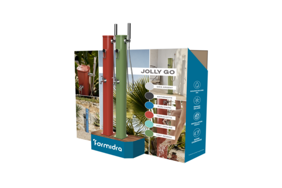 Douche solaire Poolstar Jolly Go 20L : confort et chaleur pratique pour votre piscine - Mcr Piscines et Spas, Caissargues