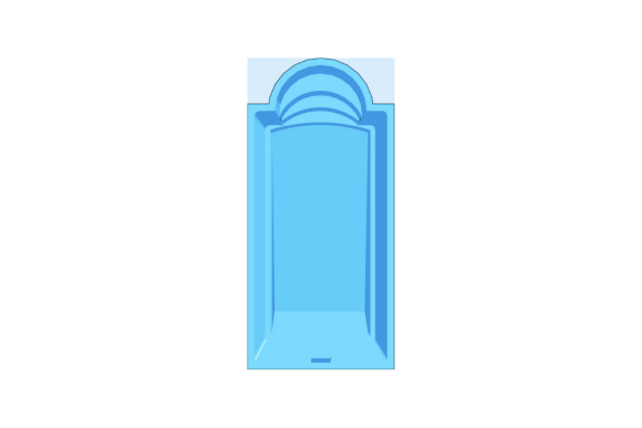 Piscine Coque Polyester Sainte-Hélène : Un fond progressif pour un confort absolu et une élégance naturelle. - MCR Piscines et Spas - Lunel