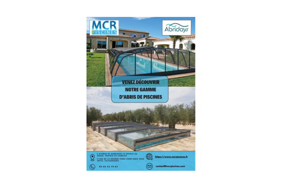 Vente d'abris piscines dans le gard - Mcr Piscines et Spas Nîmes 