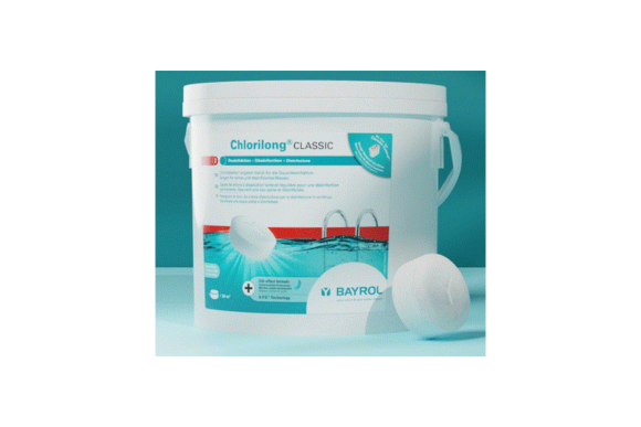 Bayrol Chlorilong Classic : chlore lent pour un entretien simple et efficace de votre piscine - Mcr Piscines et Spas, Caissargues